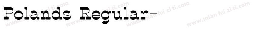 Polands Regular字体转换
